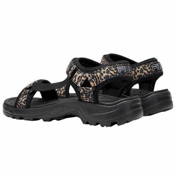 Fila Women's Brown Leopard Strap Sandal - Picture 4 of 6